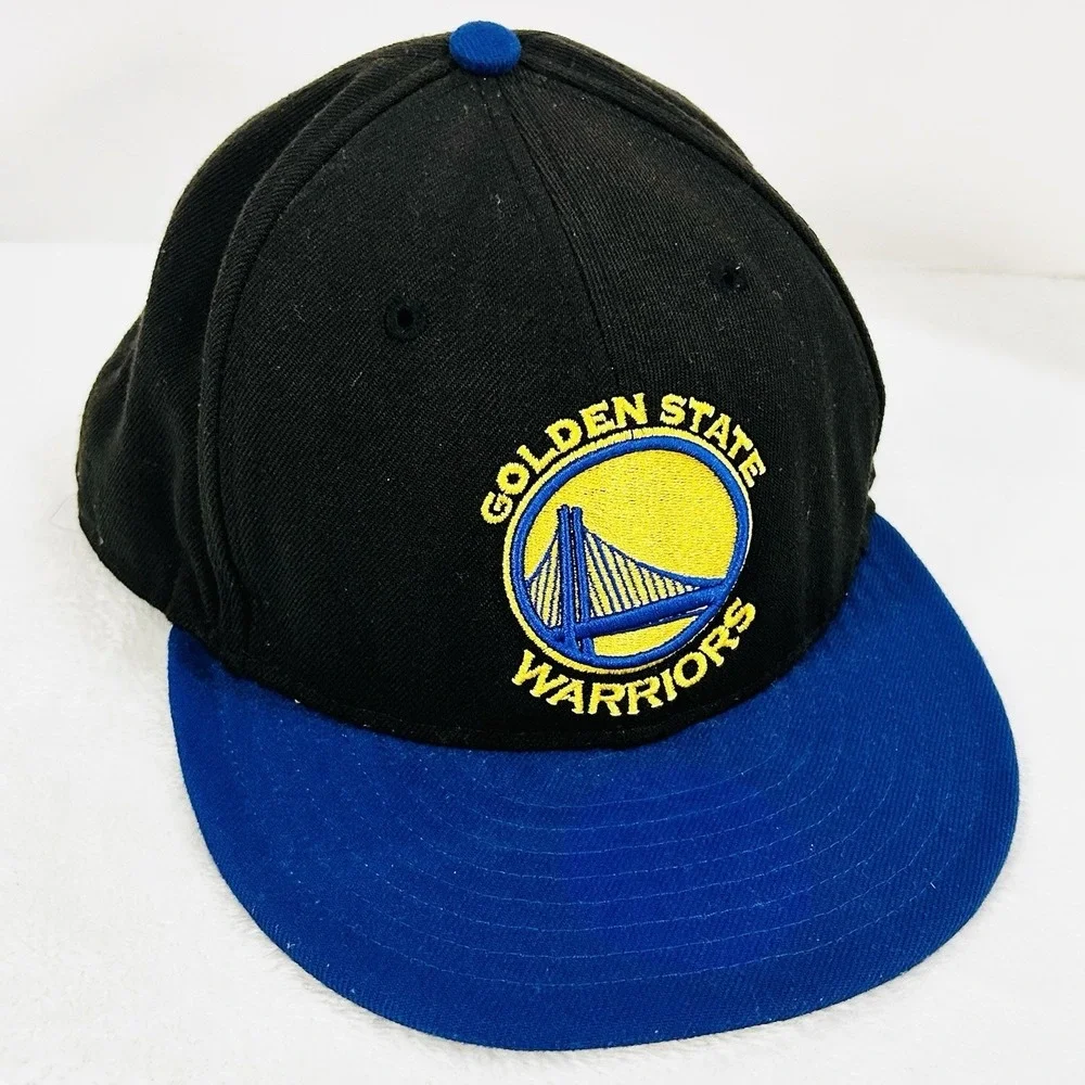 Golden State Warriors‎ New Era 2-Tone 59FIFTY Fitted Hat Cap 7 1/2 NBA Black